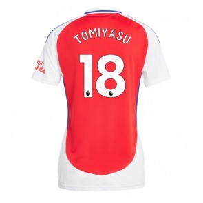 Arsenal Takehiro Tomiyasu #18 Dámské Domácí Dres 2024-25 Krátký Rukáv